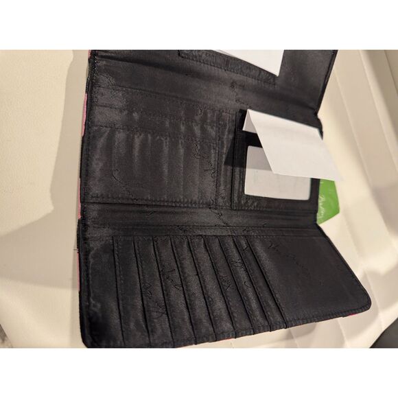 Vera Bradley "Moon Drops" Leaves Vinyl Trifold Wallet, NWT - Picture 4 of 4